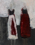 15_2011_25x20papier_zwei_dirndl_in_rot_und_weiss